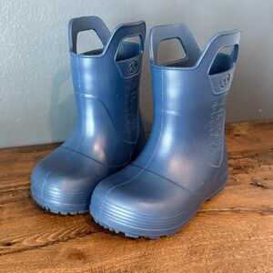 Outdoor Master Navy Kids Rain Boots